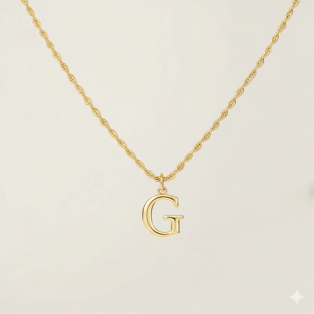 The Luxe Initial Necklace Set