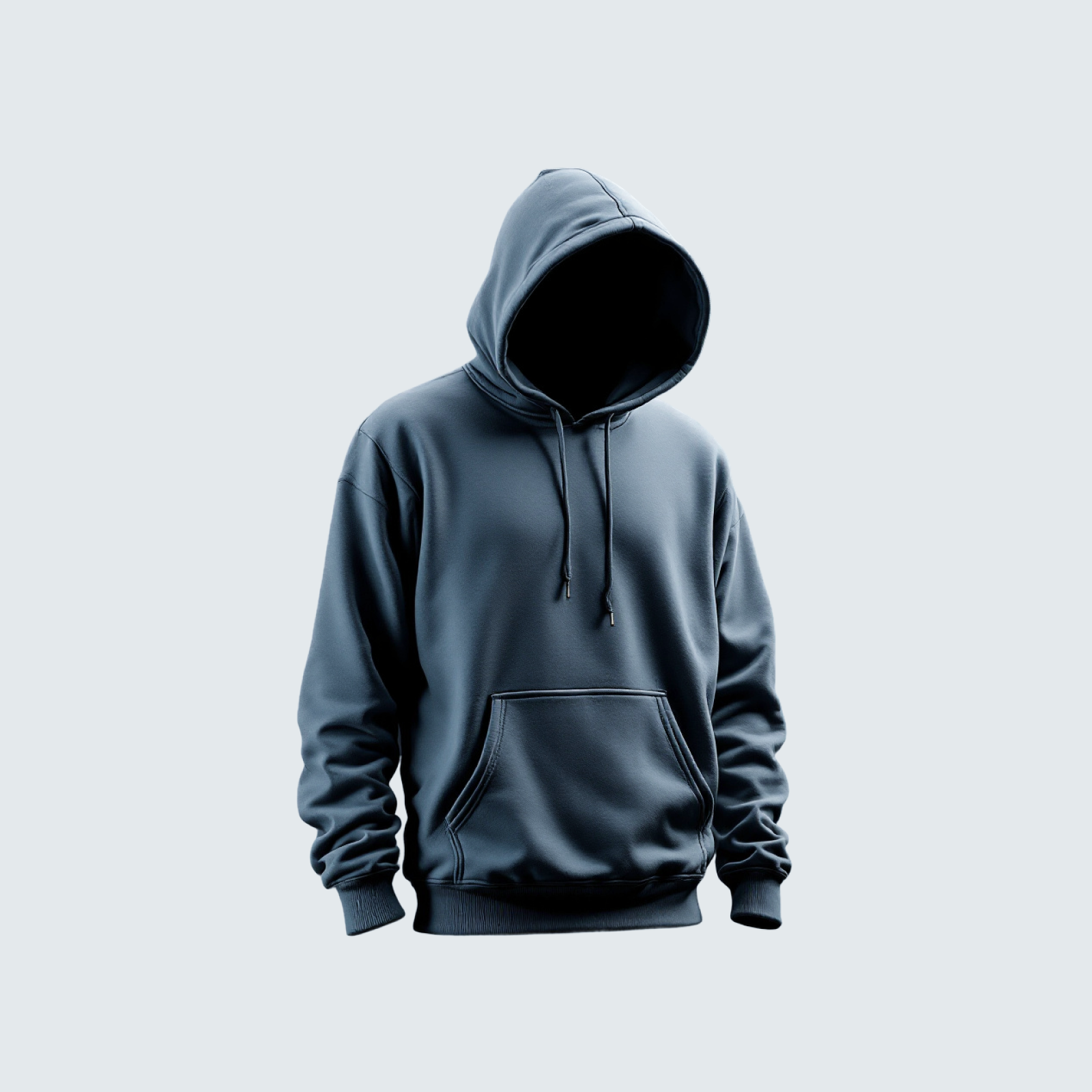 The Solid Hoodie Blue