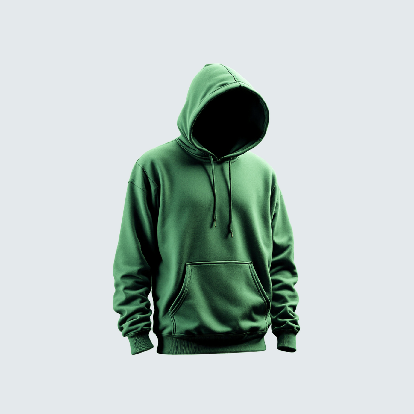 The Solid Hoodie Green