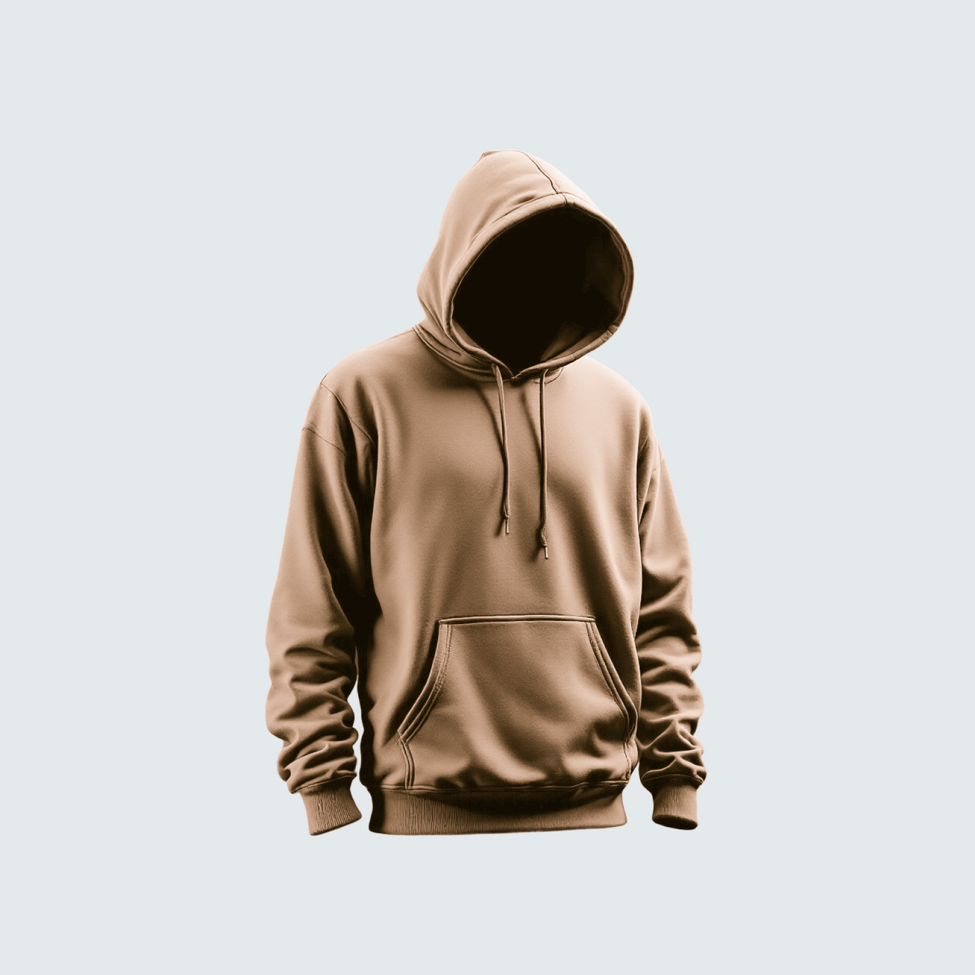 The Solid Hoodie Tan