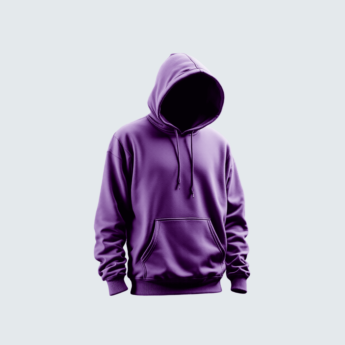 The Solid Hoodie Purple