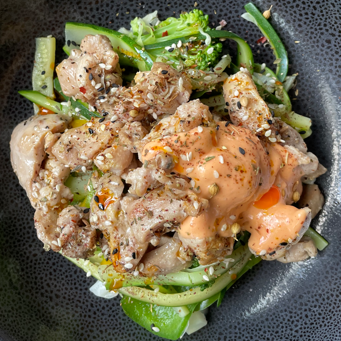 Korean Sticky Chilli Chicken with Zoodles