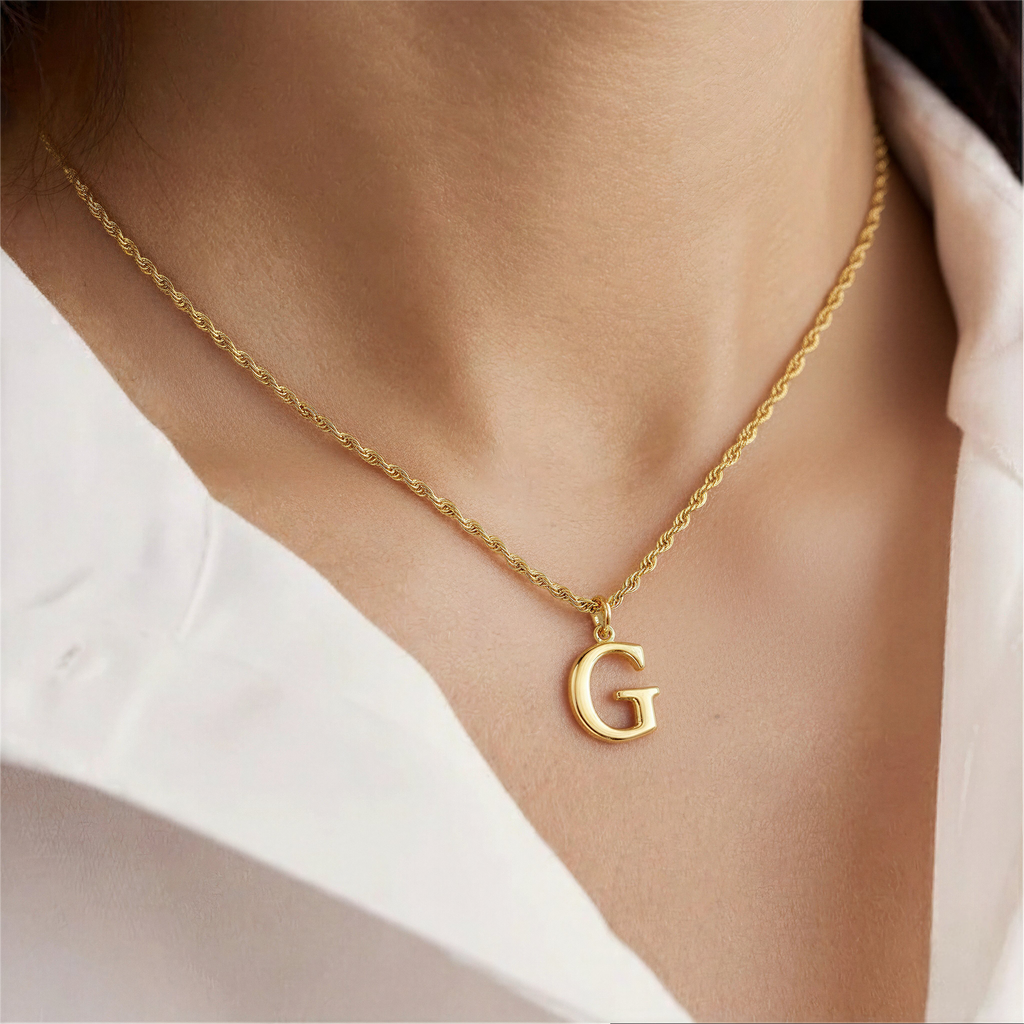 The Luxe Initial Necklace Set