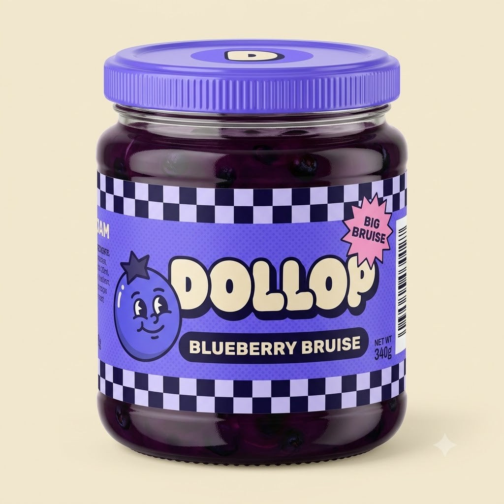 DOLLOP Blueberry Bruise jar