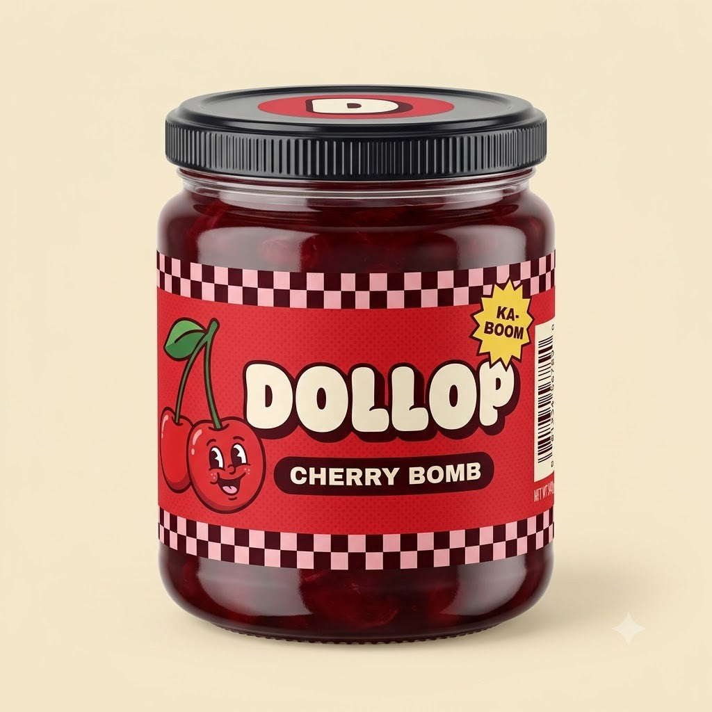 DOLLOP Cherry Bomb jar