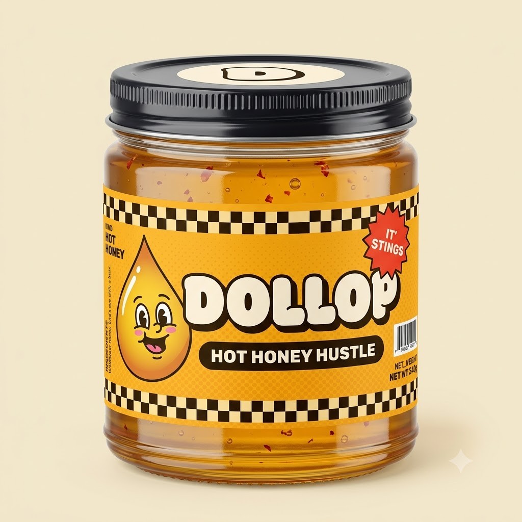 DOLLOP Hot Honey Hustle jar