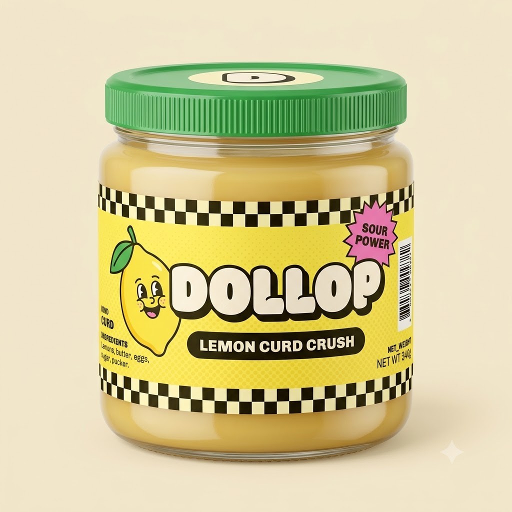 DOLLOP Lemon Curd Crush jar