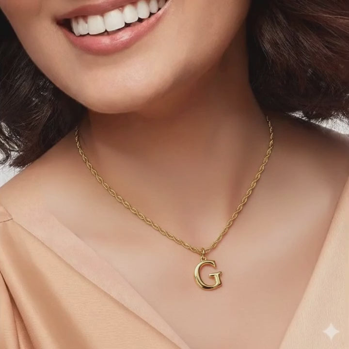 The Luxe Initial Necklace Set