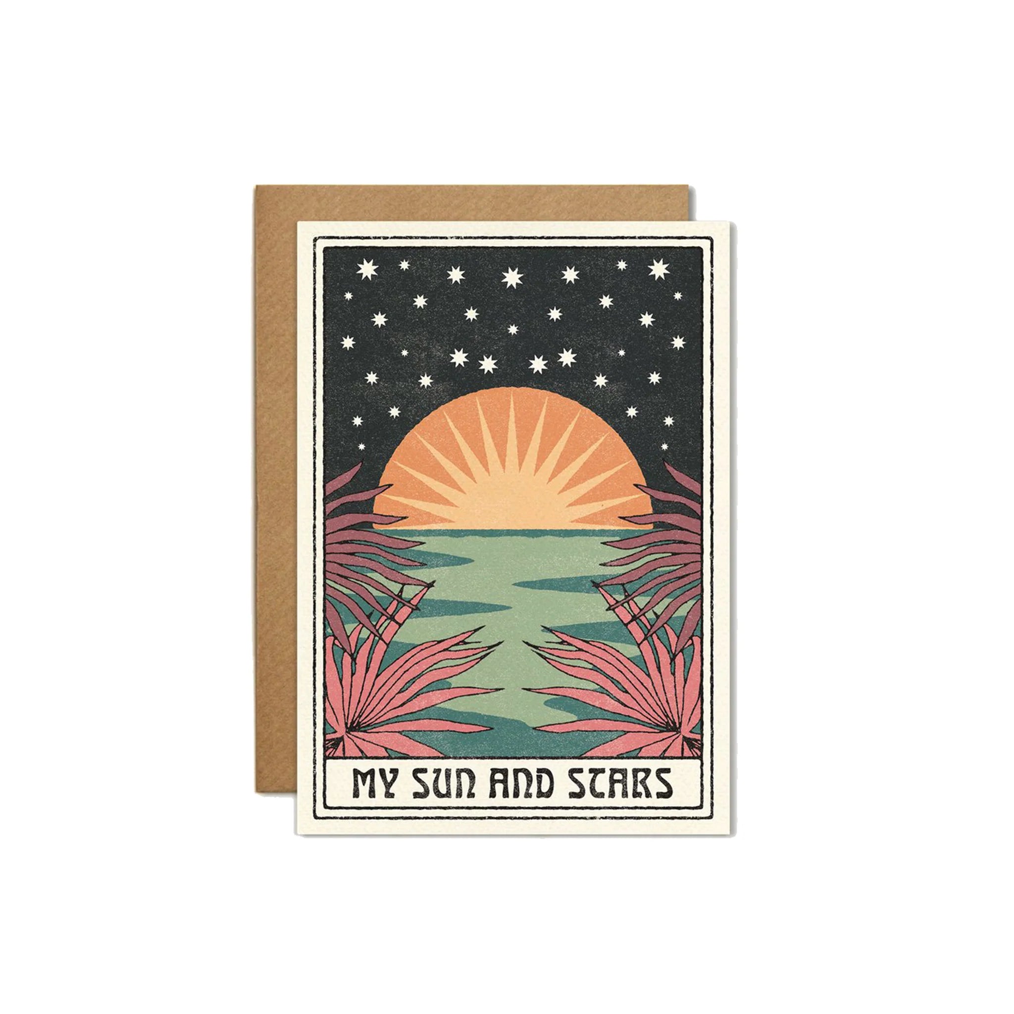 Greeting Card - Sun and Stars